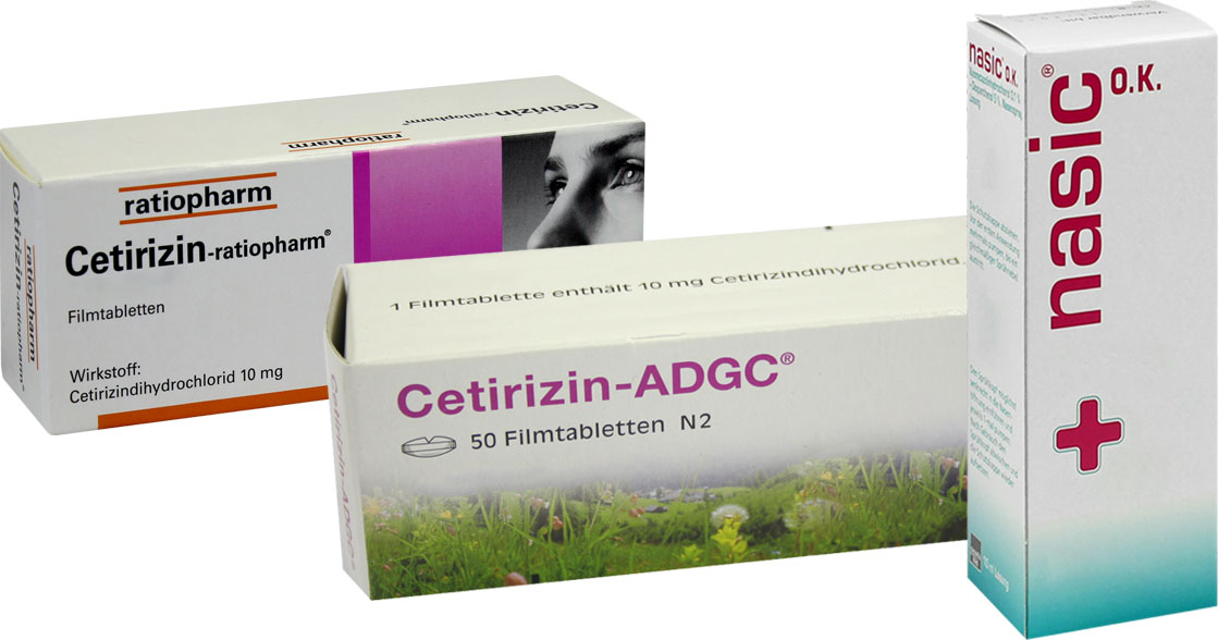 Cetirizin-ratiopharm, Cetirizin ADGC, nasic O.K.