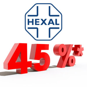 45 % mit Kundenkarte auf alle HEXAL Produkte* vom 25.-30.08.