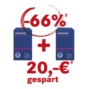 Beratungsschwerpunkt: Darmgesundheit<br>2 gleiche Artikel von Orthomol Pro Junior zum Preis von einem²: